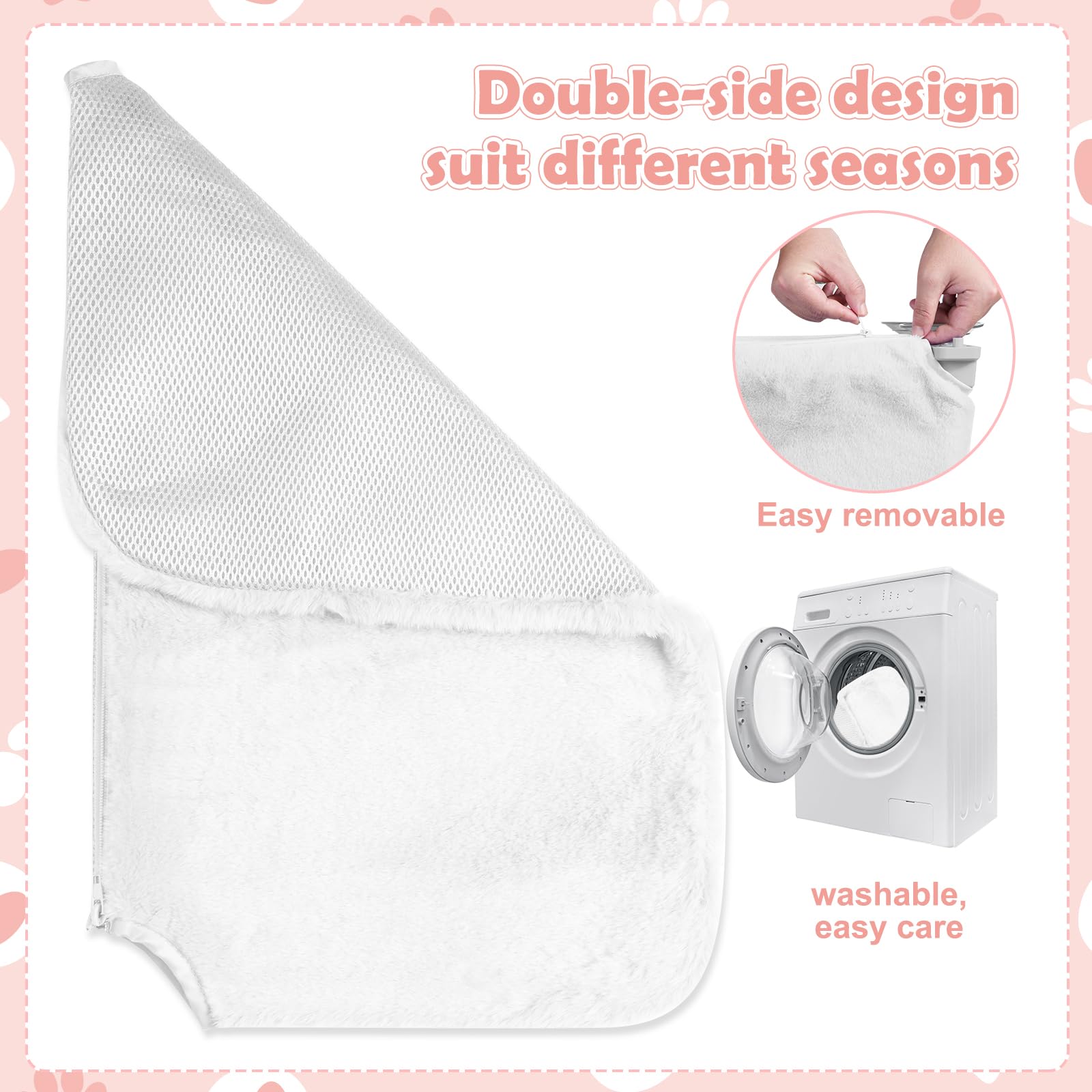 2 Pack Cat Window Perch,Cat Window Hammock Cordless Foldable Bed