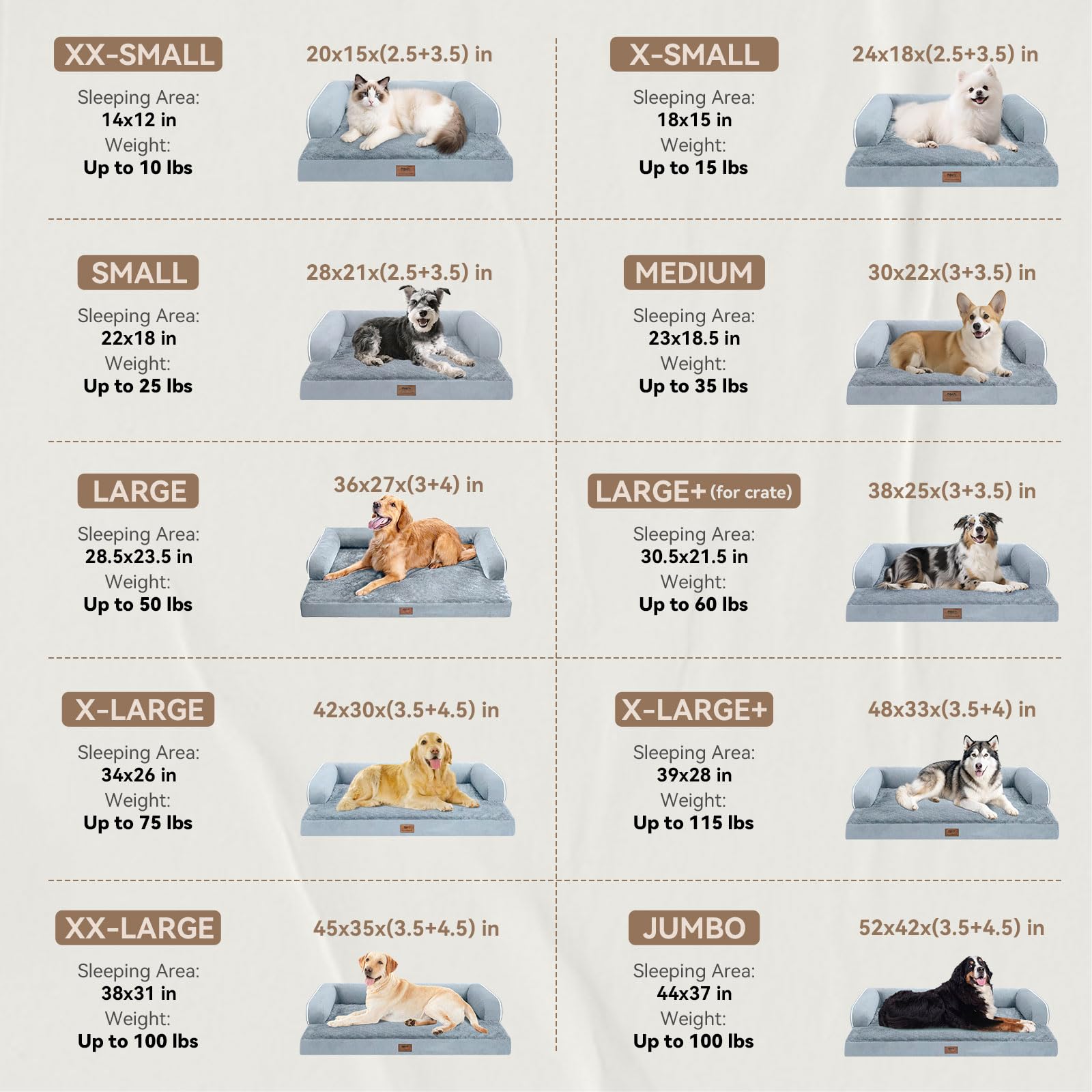 Extra Large Dog Bed Orthopedic Waterproof: Memory Foam Dog Bed