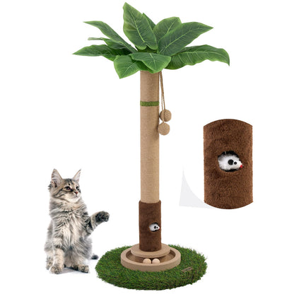 Woochpet Cat Scratching Post 35'' Tall Cat Scratcher Tree Tower