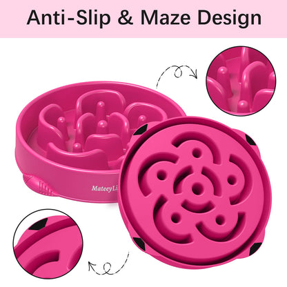 MateeyLife Large Slow Feeder Dog Bowls, Anti-Choking Puzzle Dog Puzzle