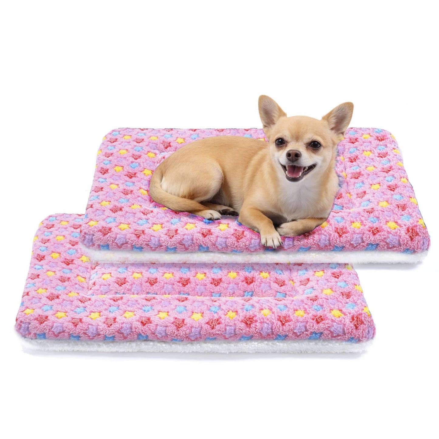 Mora Pets Dog Bed Crate Pad Ultra Soft Pet Bed with Cute Star Bed
