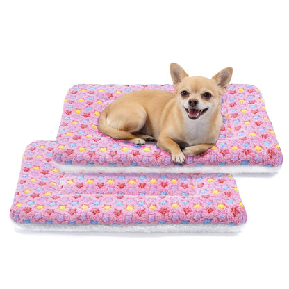 Mora Pets Dog Bed Crate Pad Ultra Soft Pet Bed with Cute Star Bed
