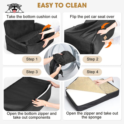 JOEJOY Dog Car Seat for Large Medium Sized Dogs Under Dog Booster Seat