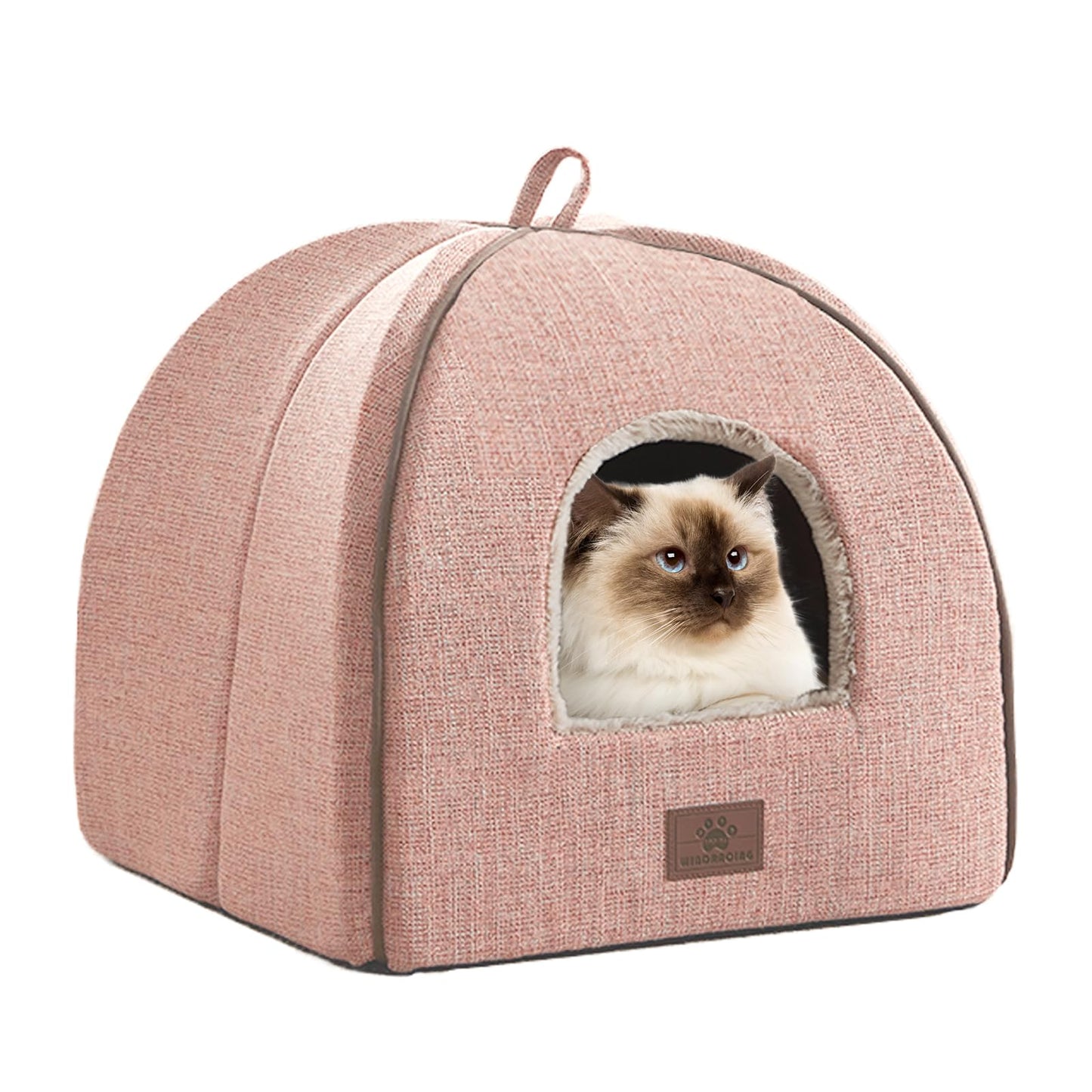 WINDRACING Cat Bed for Indoor Cats Cats Cave Bed Cat House Cat Bed