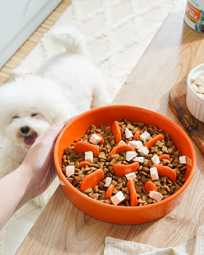 LE TAUCI Dog Bowls Slow Feeder Ceramic, 1.5 Cups Slow Feeding Dog Bowl