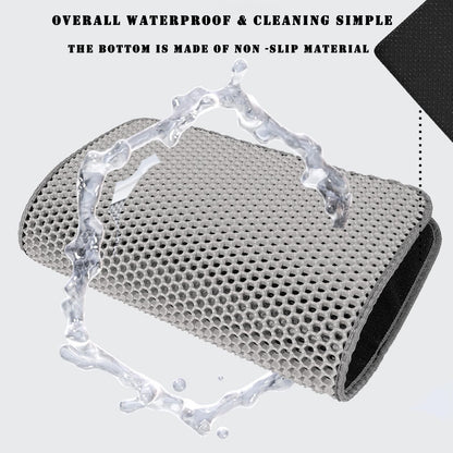 HCY&WLD Cat Litter Mat, 45x26/35x24/30x22/ Double Layer Cat Litter Box