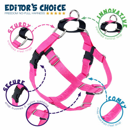 2 Hounds Design Freedom No Pull Dog Harness, Adjustable Harness