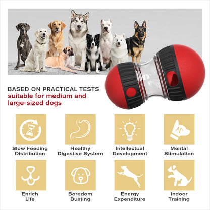 BSISUERM Dog Food Dispensing Puzzle Toy Adjustable Treat Ball