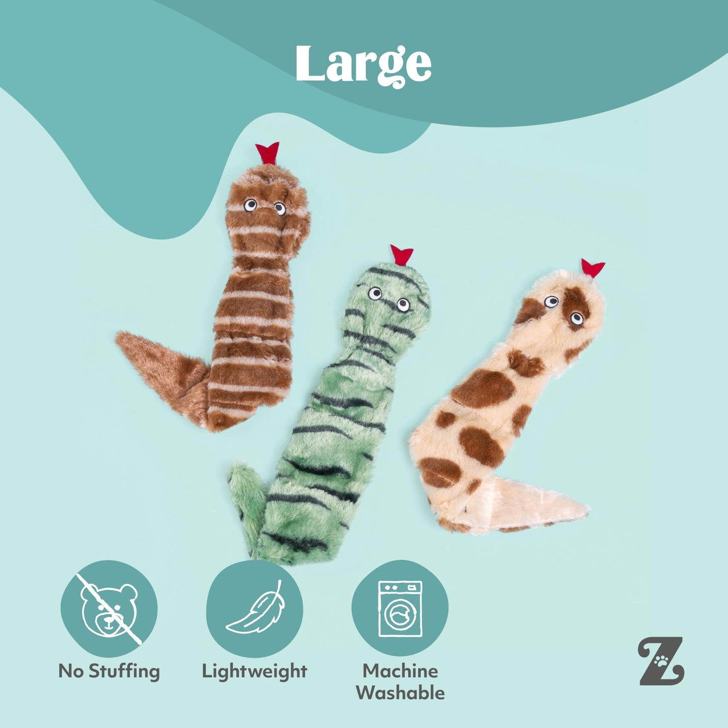 ZippyPaws Skinny Peltz No Stuffing Dog Toy Pack to Keep Them Plush