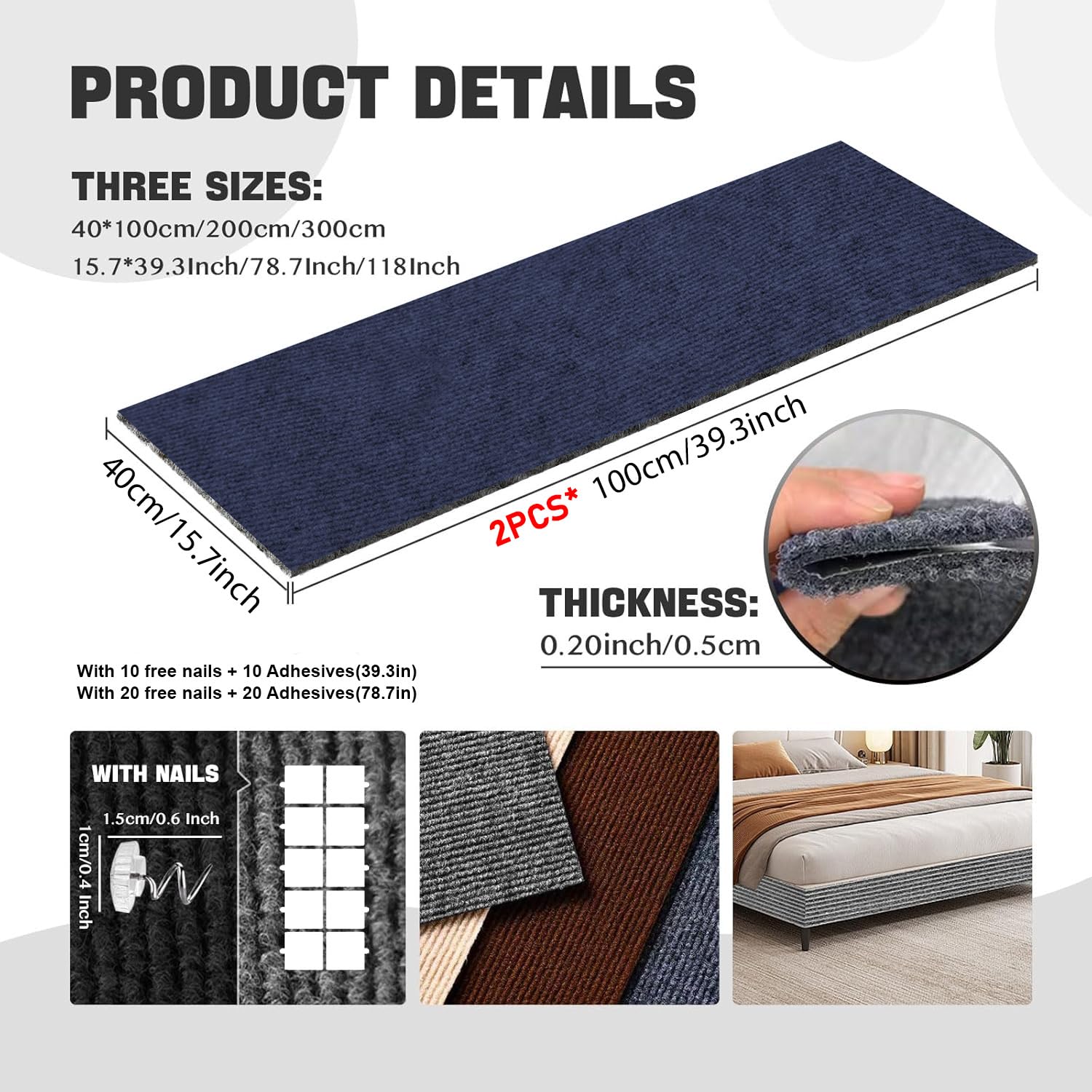 Cat Scratch Couch Furniture Protector, Adhesive Cat Scratch Pad