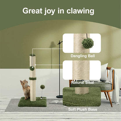 MECOOL Cat Scratching Post Basics Kitten Scratcher Sisal Scratch Posts