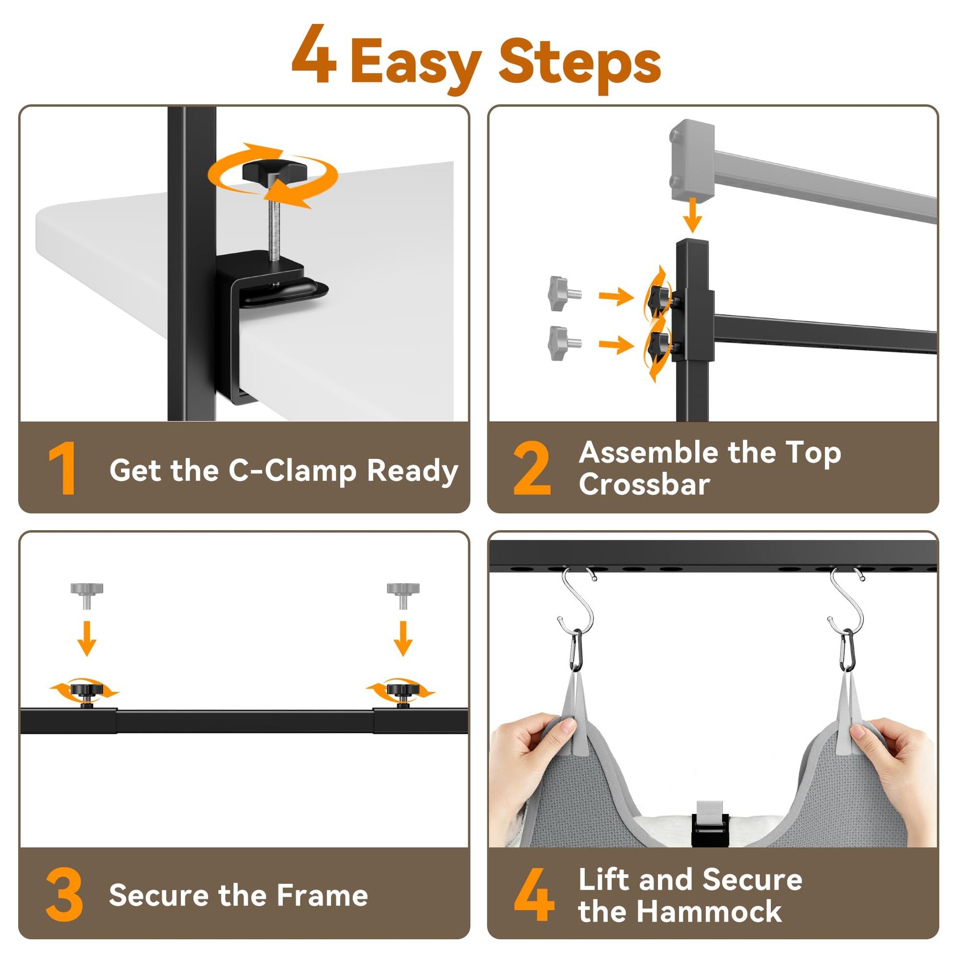 Dog Grooming Arm for Table, L Size, Adjustable 42" Height 31"-43"