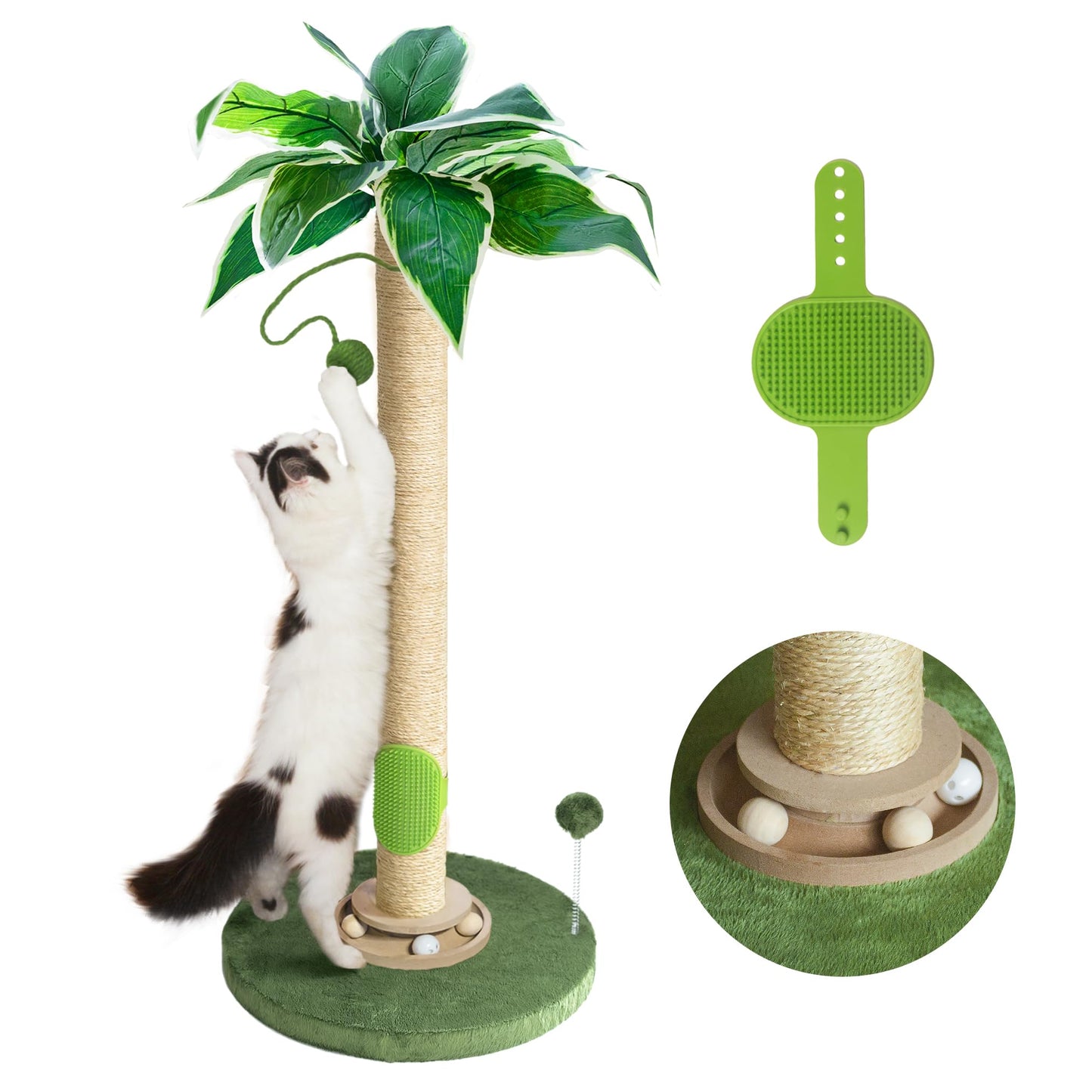 Fantasreen Cat Scratching Post 33'' Cat Scratcher Tall Posts
