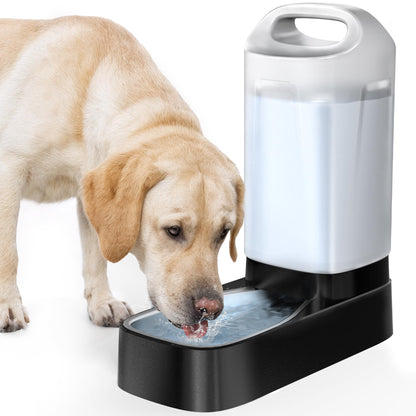 Automatic Dog Water Bowl Dispenser Stainless Steel Gravity Pet Bowl