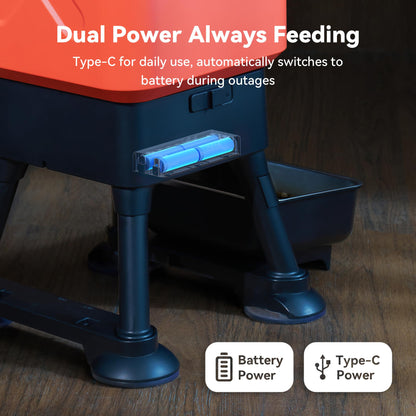 Automatic Dog Feeder for Large Breed Extra Large Capacity Bowl