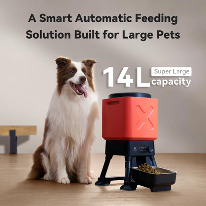 Automatic Dog Feeder for Large Dogs, Capacity, Remote Feeding Bowl