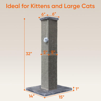 YULOYI Cat Scratching Post for Indoor Large Cats and Kitten, Scratcher