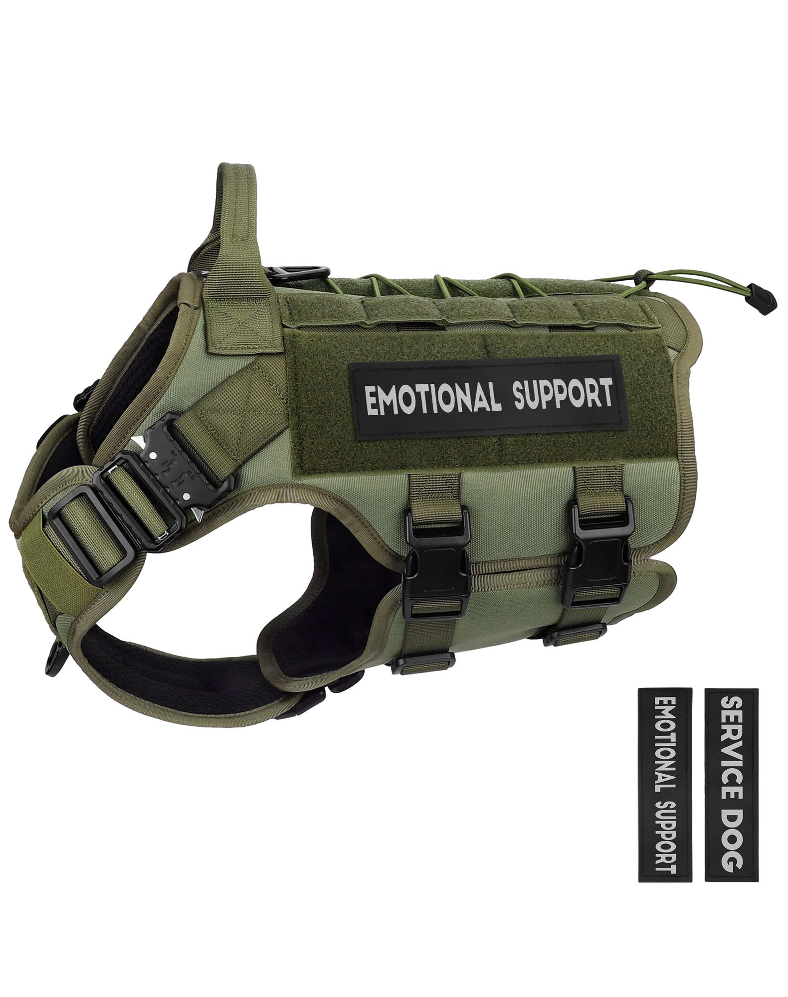 PETNANNY Tactical Service Dog Vest No-Pull Emotional Support Harness