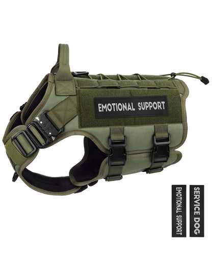 PETNANNY Tactical Service Dog Vest No-Pull Emotional Support Harness