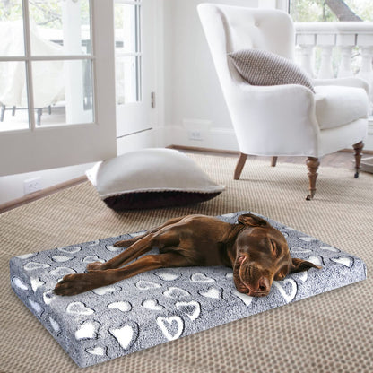 VANKEAN Dog Crate Mat Reversible Cool and Warm, Stylish Dog Bed