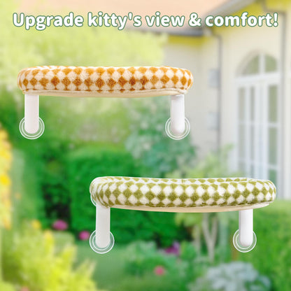 Sunhoo Cat Window Perch Bed Foldable Kitty Windowsill Hammock Bed