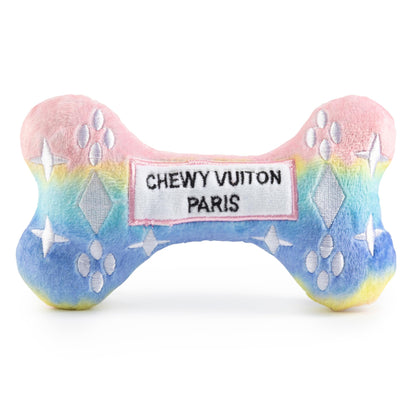 Haute Diggity Dog Chewy Vuiton Bone Plush Squeaky Dog Toy
