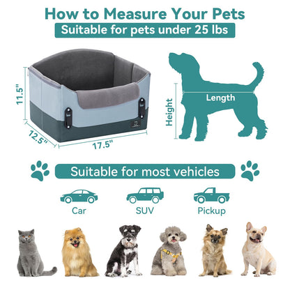 A4Pet Small Dog Car Seat for Small Dogs Dog Booster Car Seat