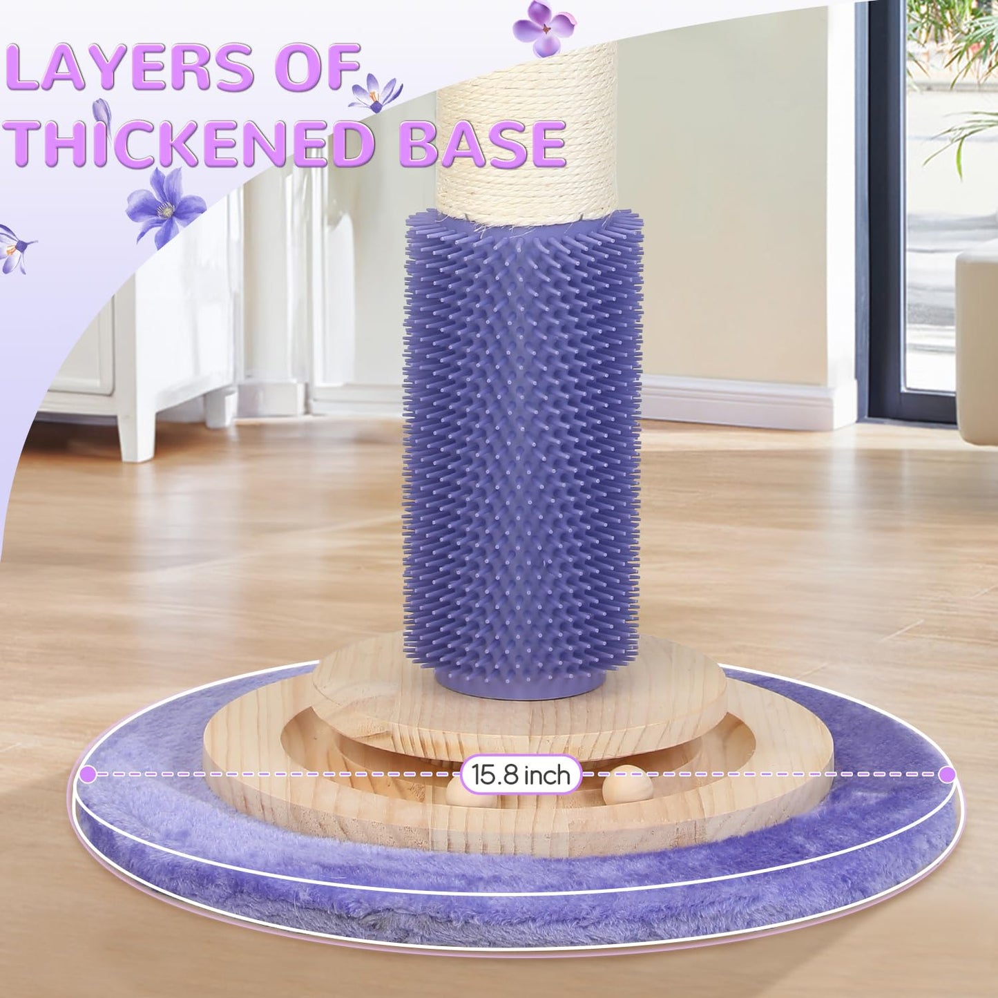 Cat Scratching Post for Indoor Large Adults,45'' Tall Vertical Tree