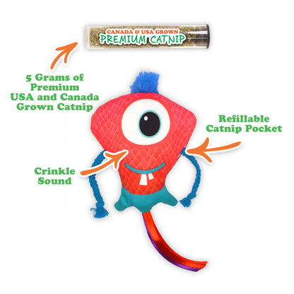 Meowijuana Ruby Rascal Bundle, Get Silly Refillable Ruby Rascal Toy