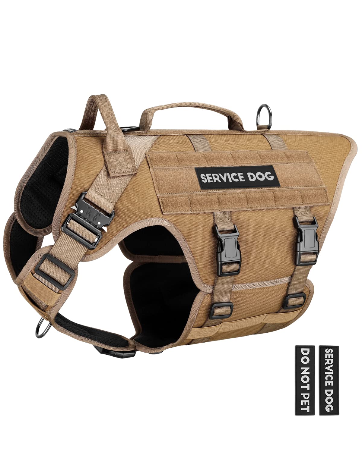 Tactical Dog Harness PETNANNY Service Dog Vest for Large Dogs Hook
