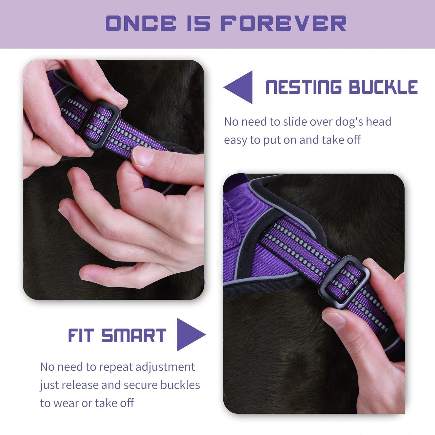 BUMBIN Tactical Dog Harness for Large Dogs No Pull, Famous TIK Harness