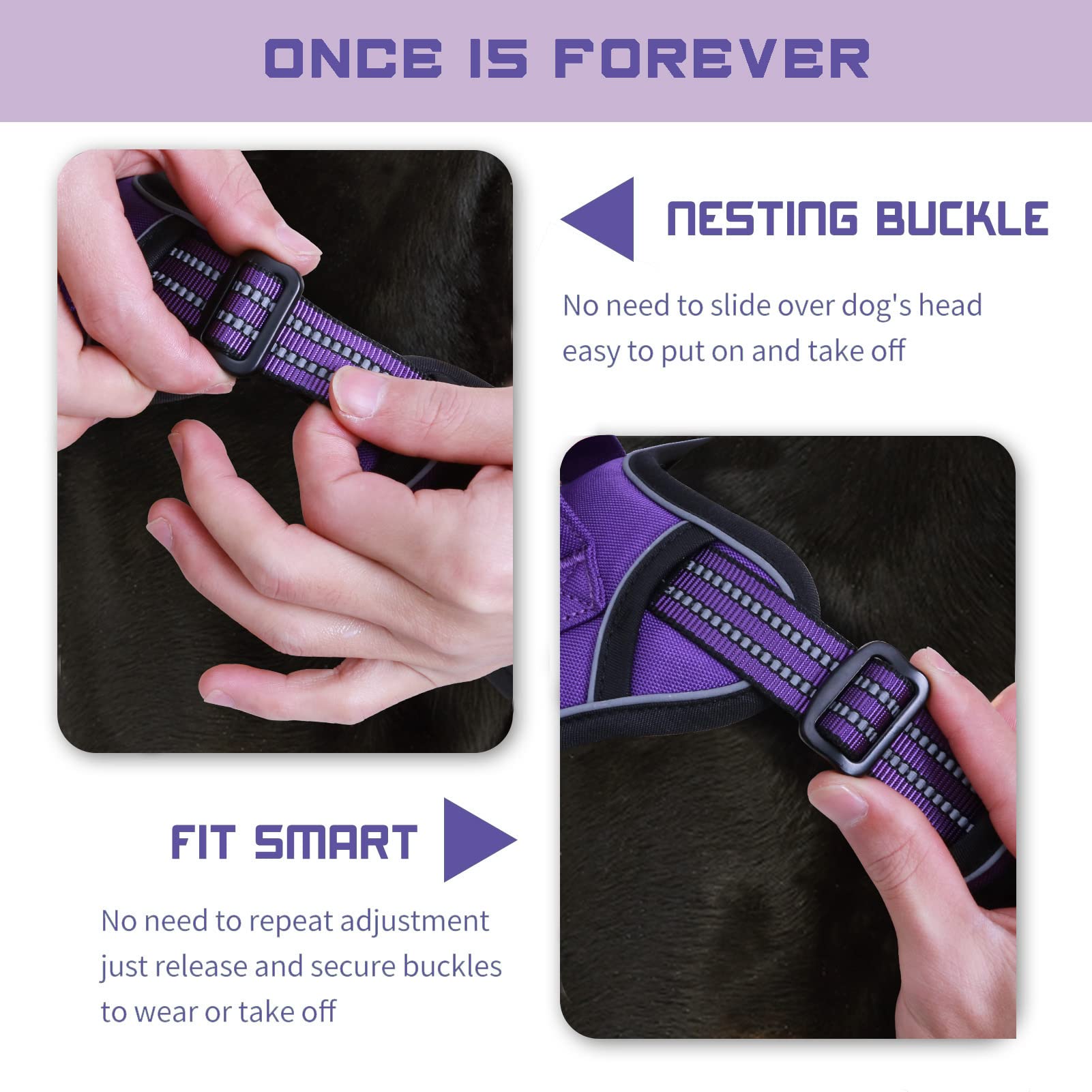 BUMBIN Tactical Dog Harness for Large Dogs No Pull, Famous TIK Harness