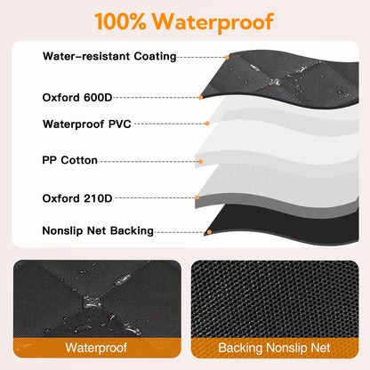 Kytely Dog Car Seat Cover for Back Seat,600D Heavy Duty Dog Hammock