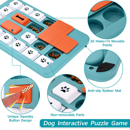 FOXMM Dog Puzzle Toys Interactive IQ Training Mental Stimulating Toys