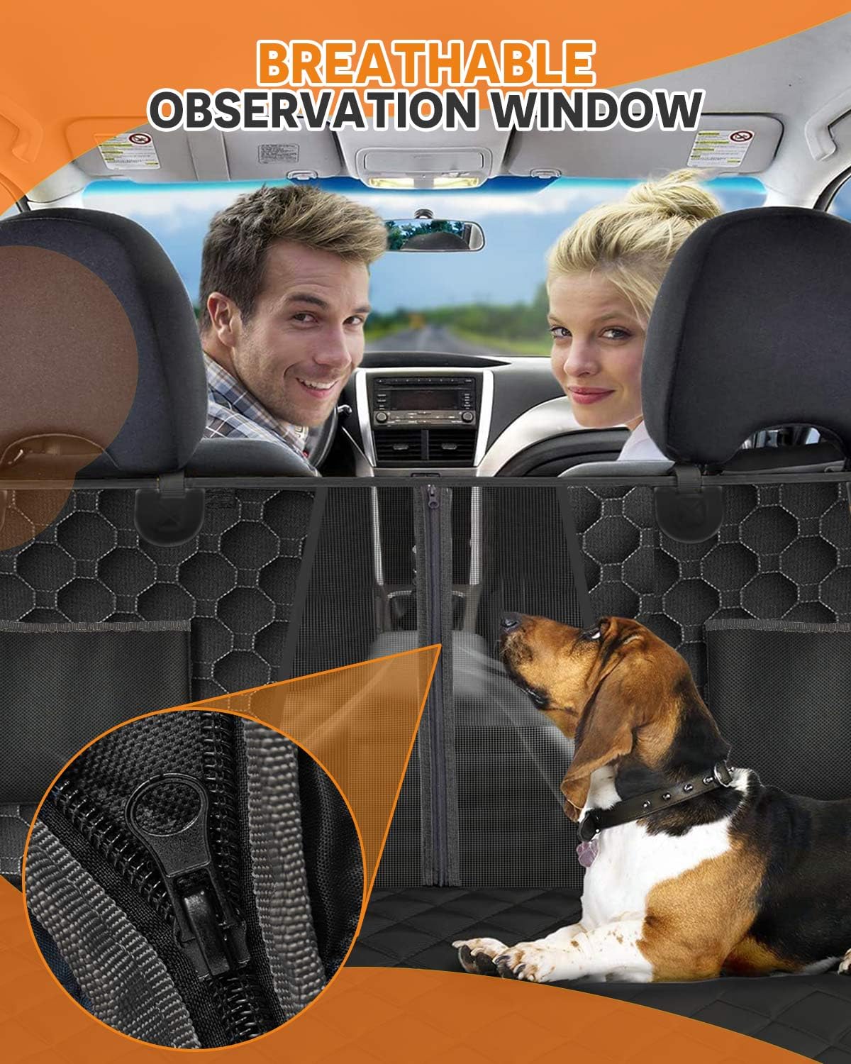 Victoper Back Seat Extender for Dogs, Dog Car Seat Cover