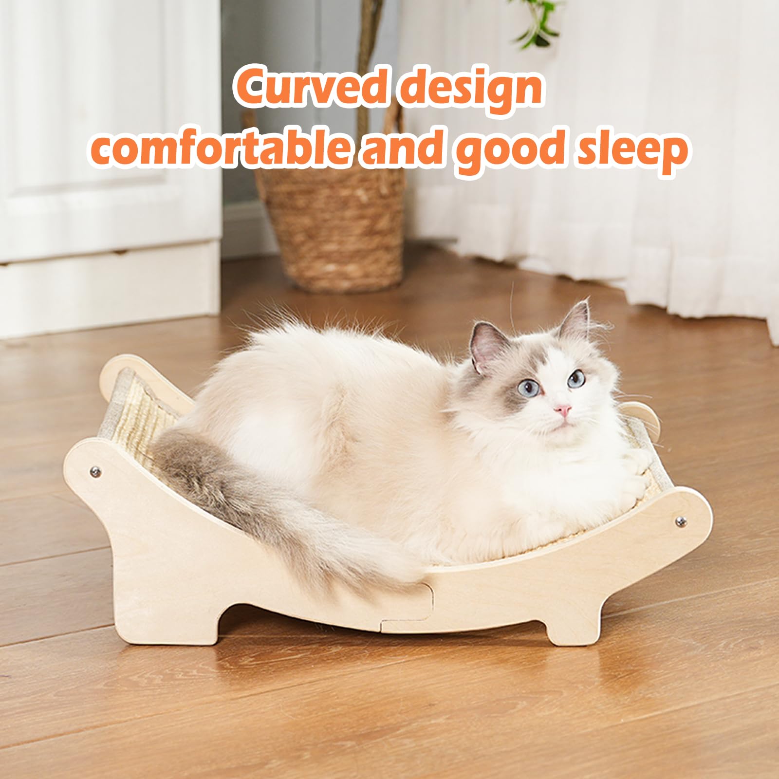 UUig Cat Scratcher Sisal Cat Scratching Bed Cat Scratch Scratcher