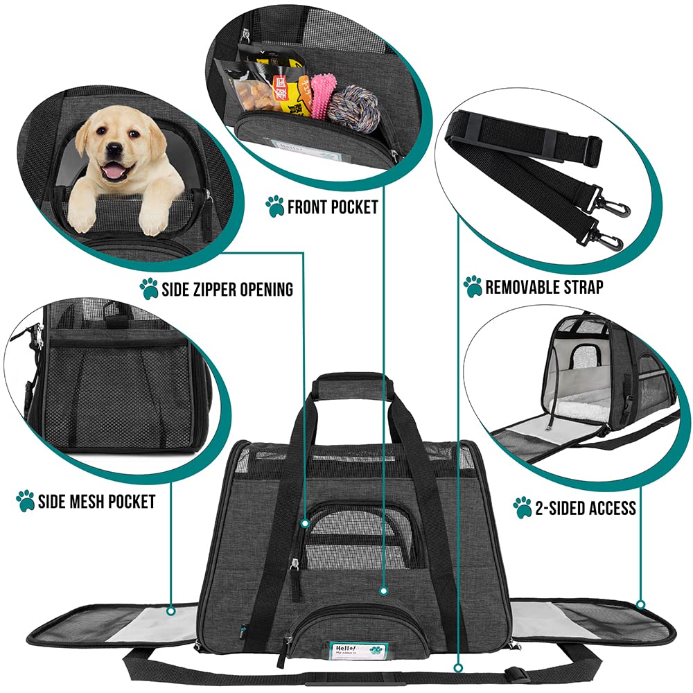 PetAmi Airline Approved Soft-Sided Dog and CAT Travel Carrier