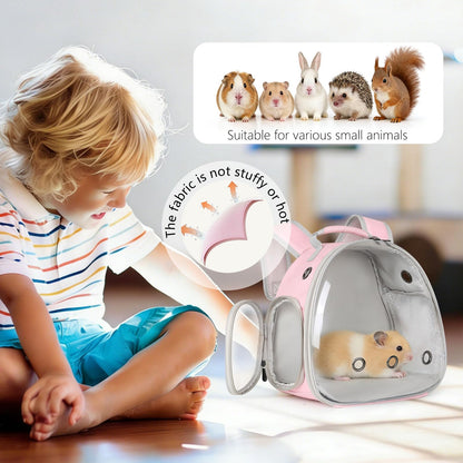LAIRIES Guinea Pig Carrier, Clear Bubble Window for Guinea Carrier