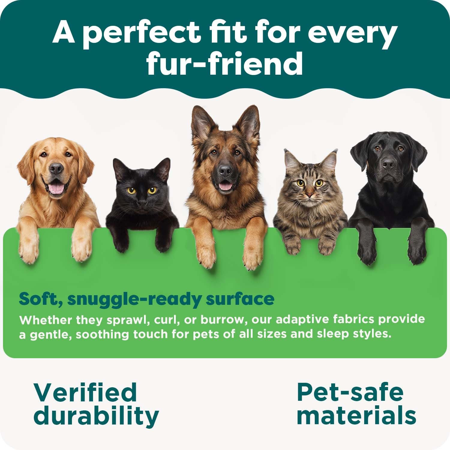 FurHaven Orthopedic Dog Bed for Large Dogs, L-Shaped Chaise Mattress