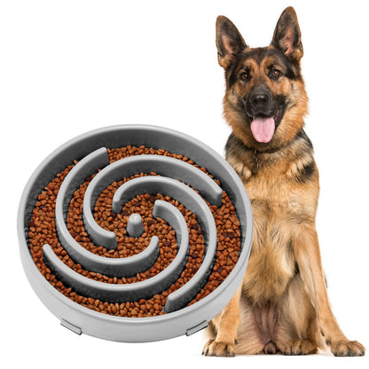 JASGOOD Slow Feeder Dog Bowl Anti-Gulping, Prevents Bloat Choking Bowl