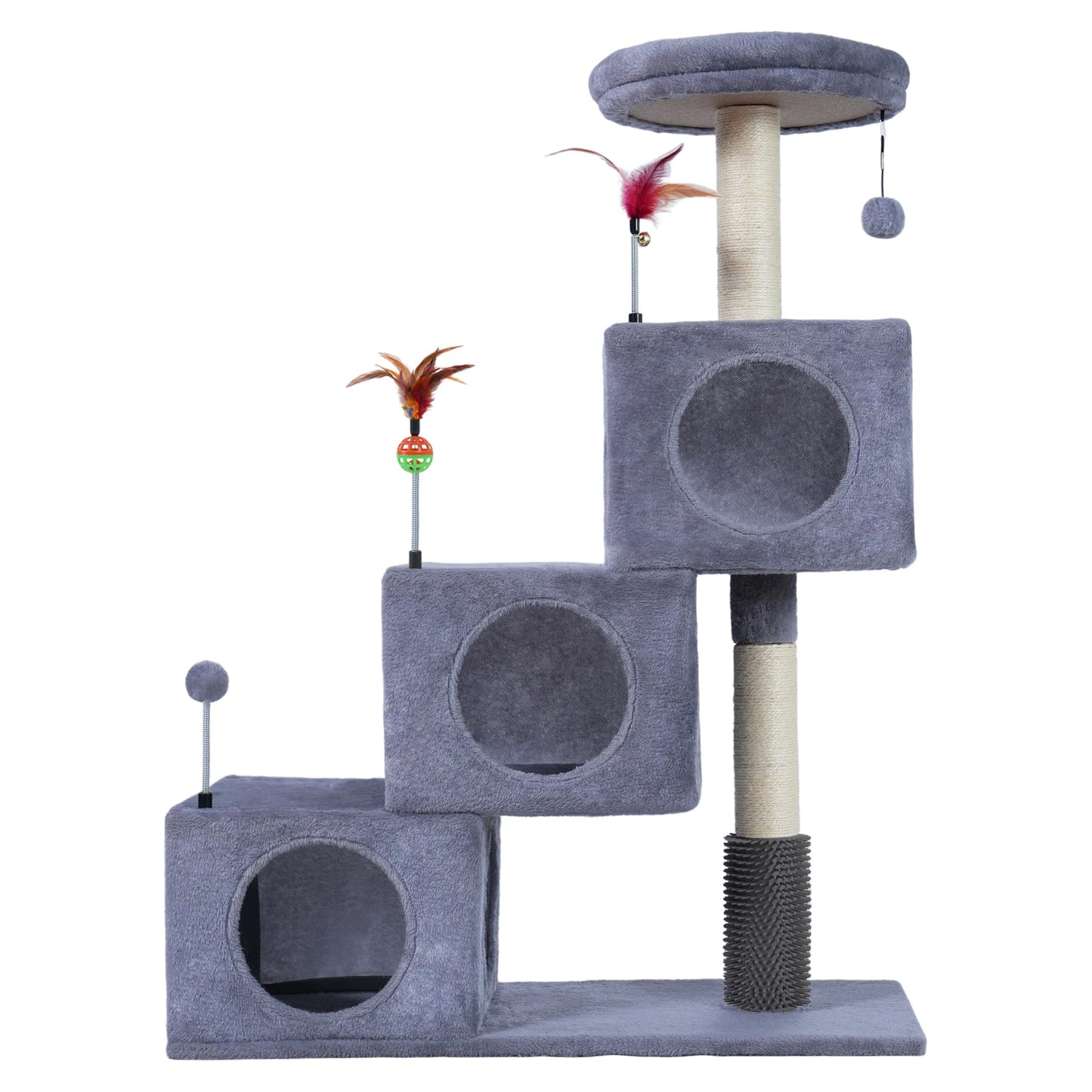 Cat Tree Tower for Indoor Cats, Cat Tree with 3 Spacious Cat Tower