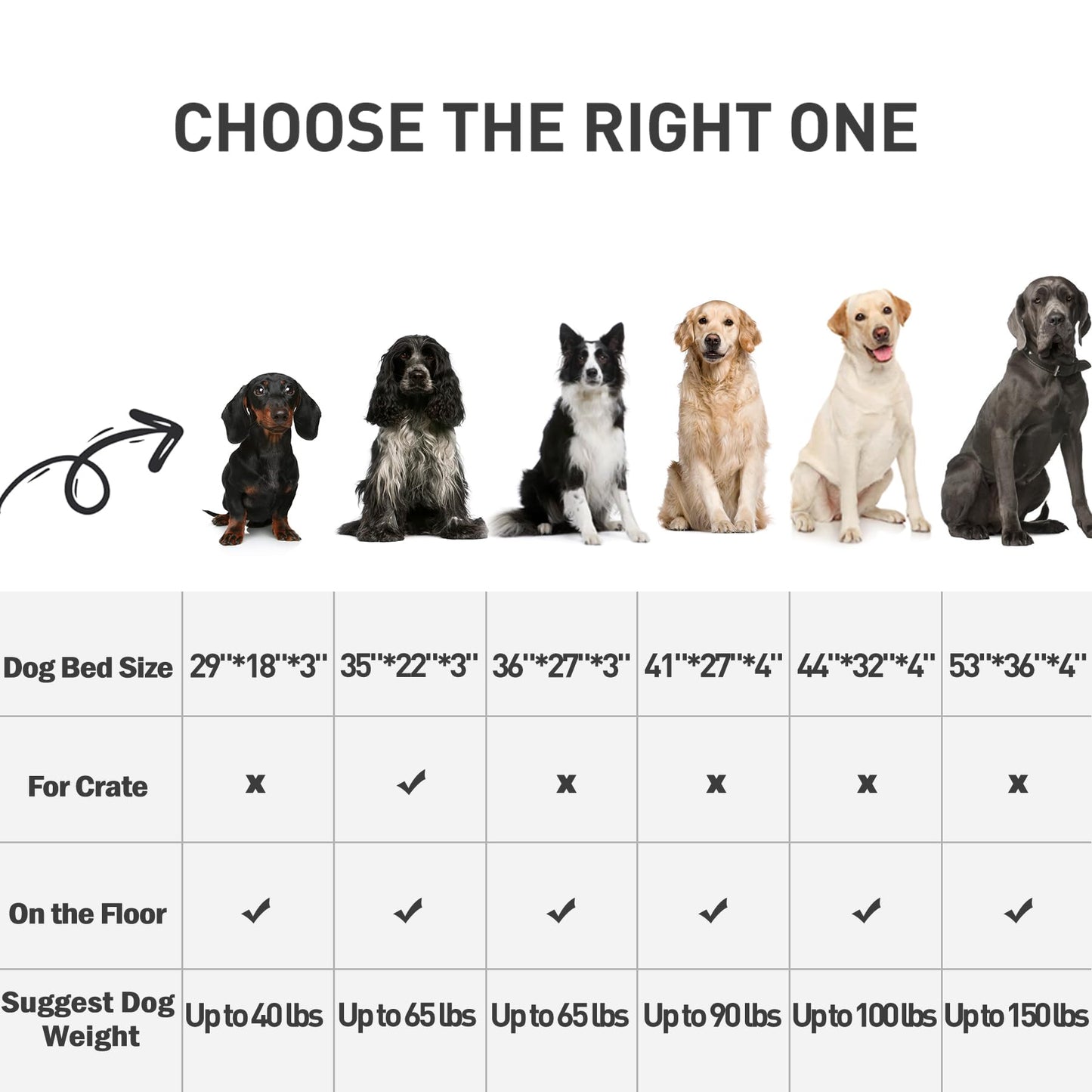 MIHIKK Waterproof Dog Beds for Small Dogs Orthopedic Dog Beds