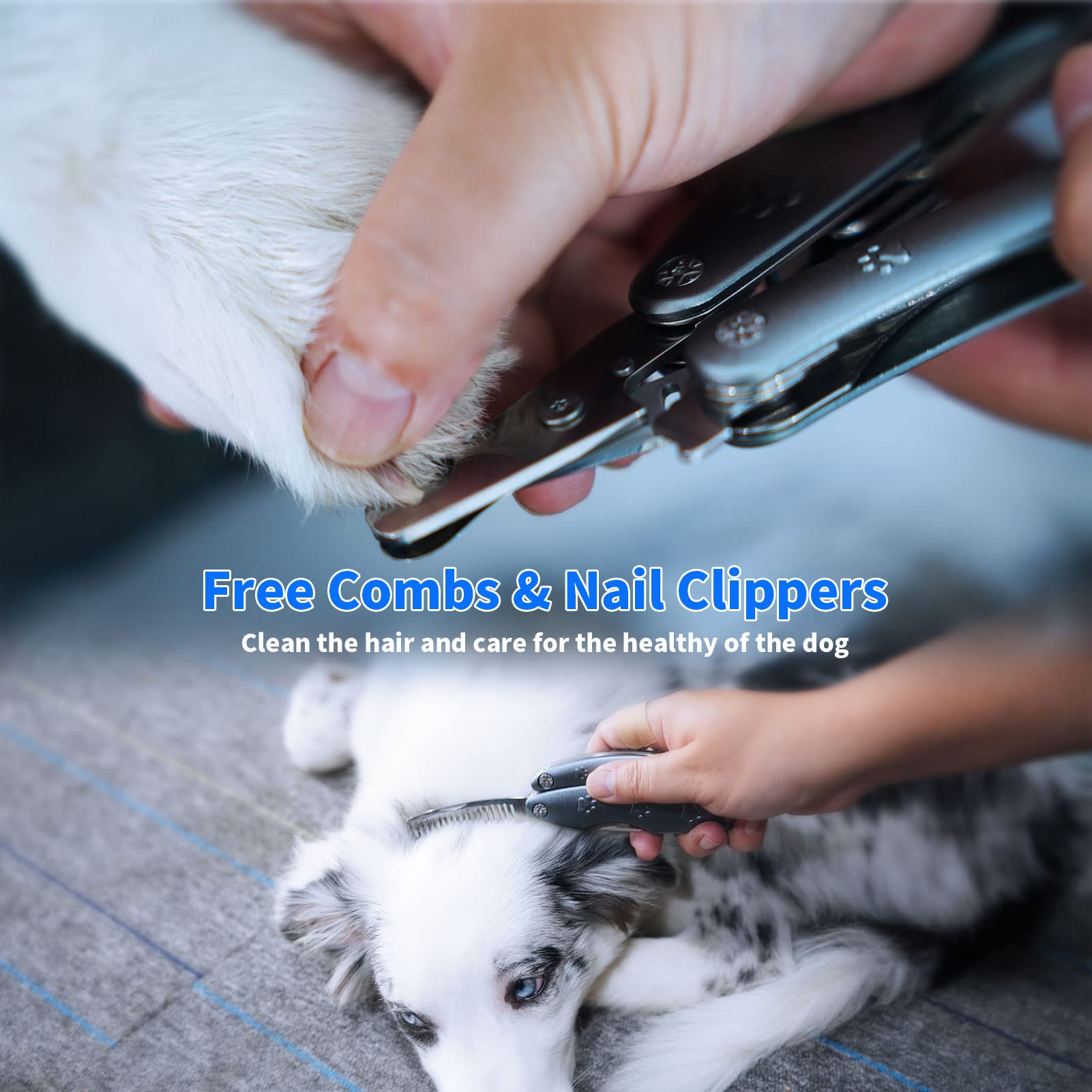 Heavy Duty Dog Nail Clipper for Large Dog Thick Nail, 3in1 Dog Clipper