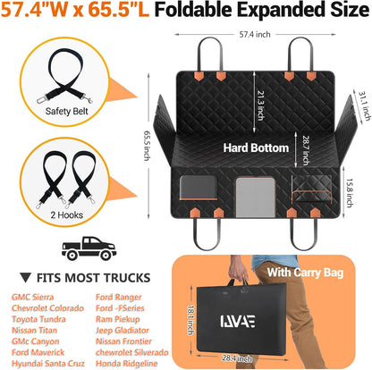 IJVAE Truck Back Seat Extender for Dogs Hard Bottom Holds ,Dog Seat