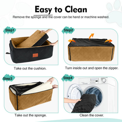 NEEZUKAR Dog Car Seat for Large Medium Dogs,Washable Pet Car Seat