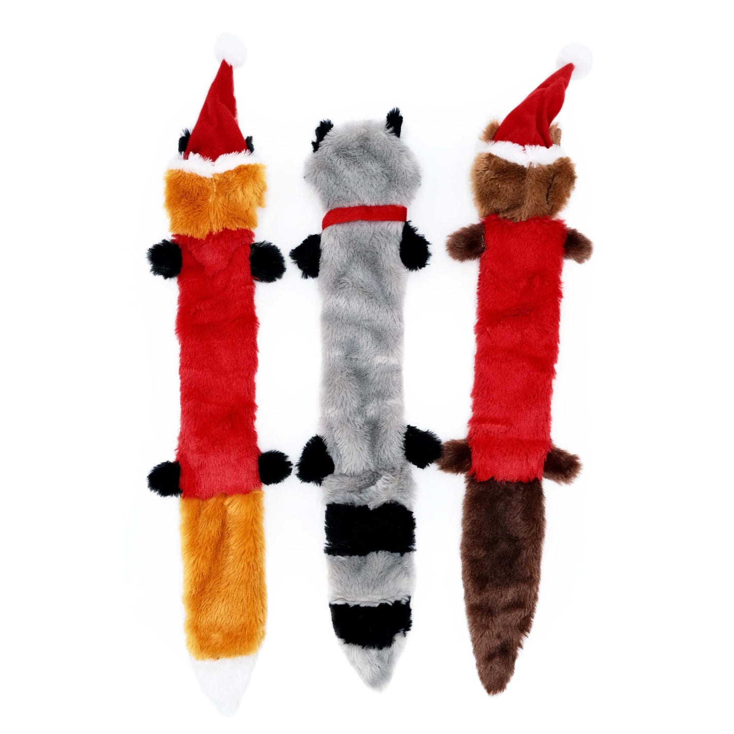ZippyPaws Skinny Peltz No Stuffing Dog Toys to Keep Them Busy, Plush