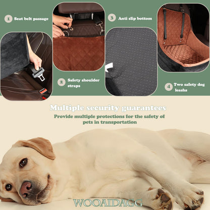 WOOAIDAGG Dog Car Seat for Medium Sized Dog,Pet Travel Car Bed Seat