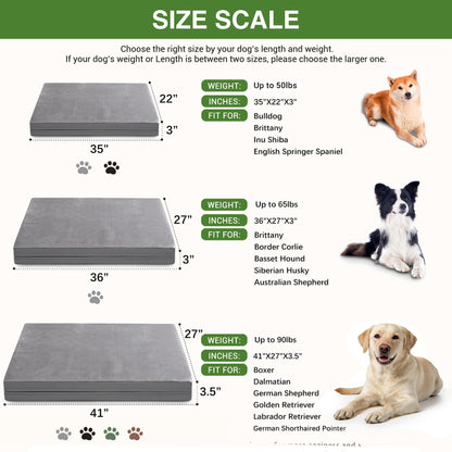 Vonabem Waterproof Outdoor Dog Bed Large Medium Sized Dogs, Bed