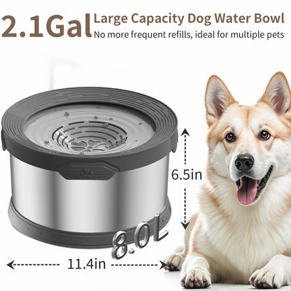 Dog Water Bowl No Spill Stainless Steel Water Bowl
