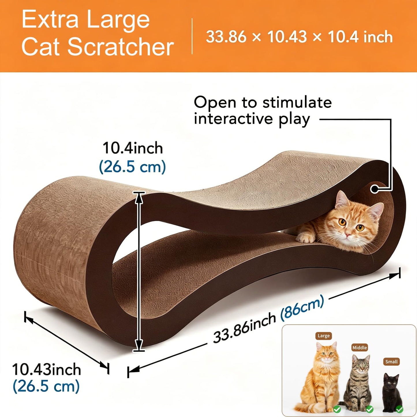 FluffyDream Cat Scratcher Cardboard, Scratching Pad House Bed House
